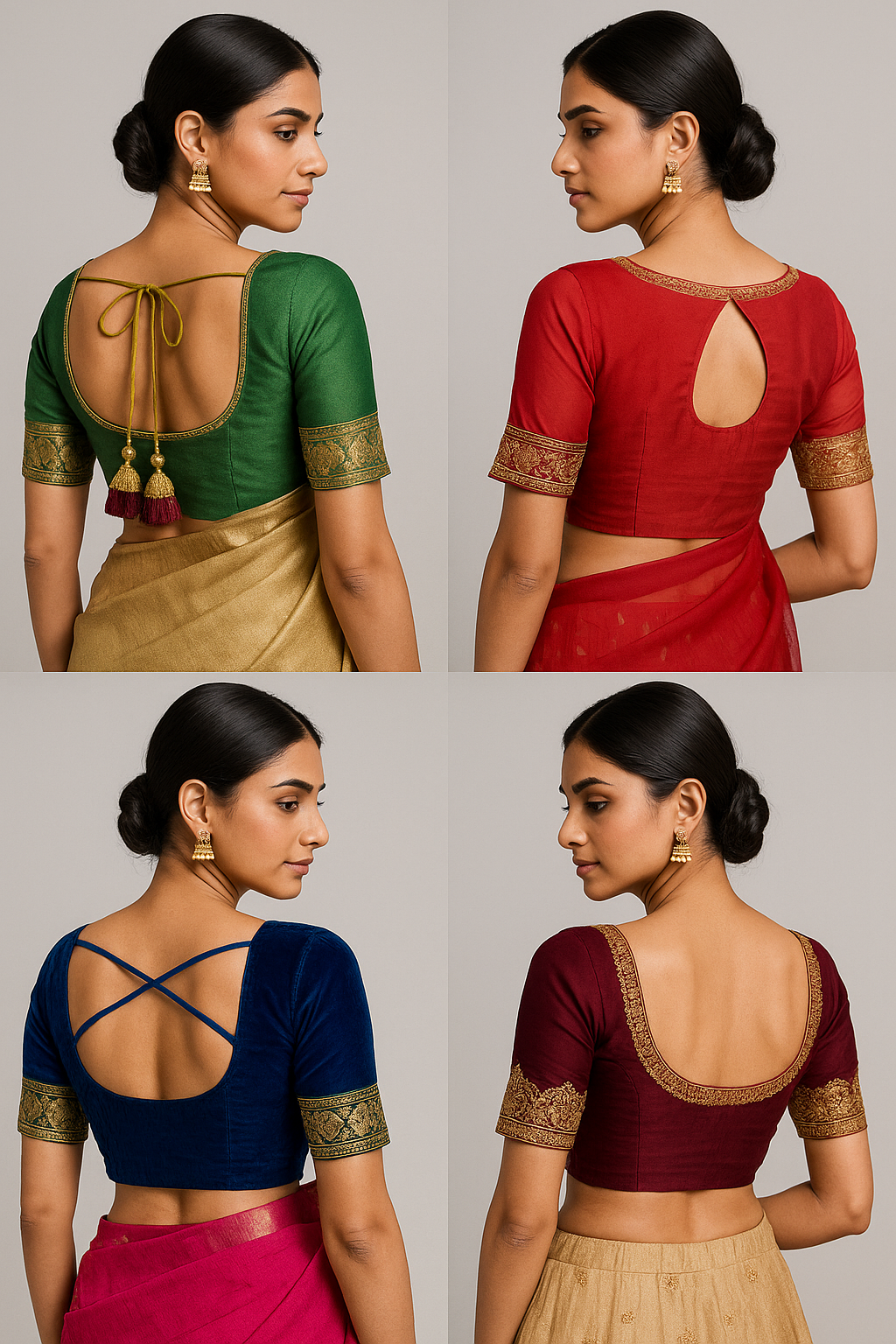 AI Generated - Designer Back Neck Patterns