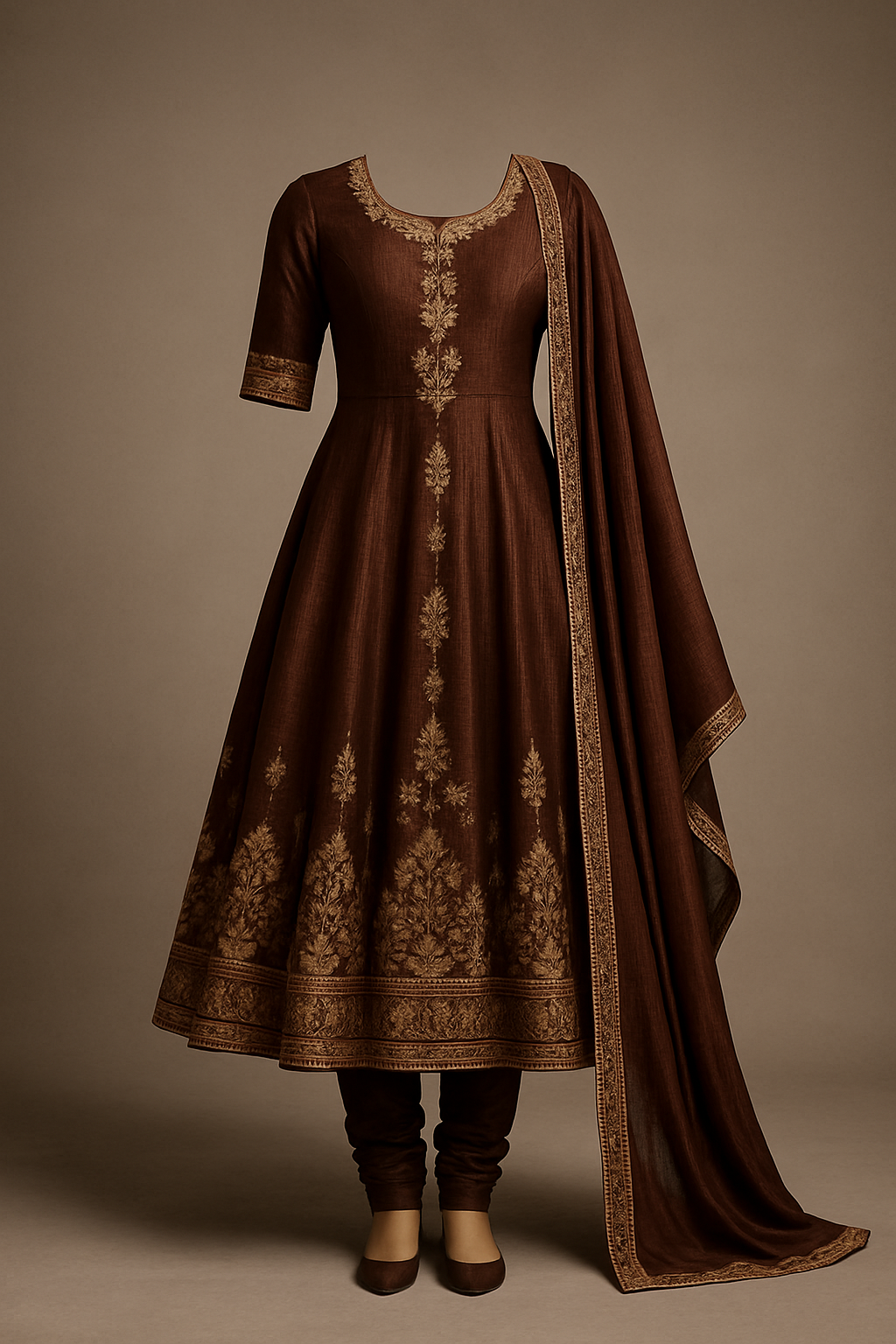 AI Generated - Anarkali Suit (3-piece)
