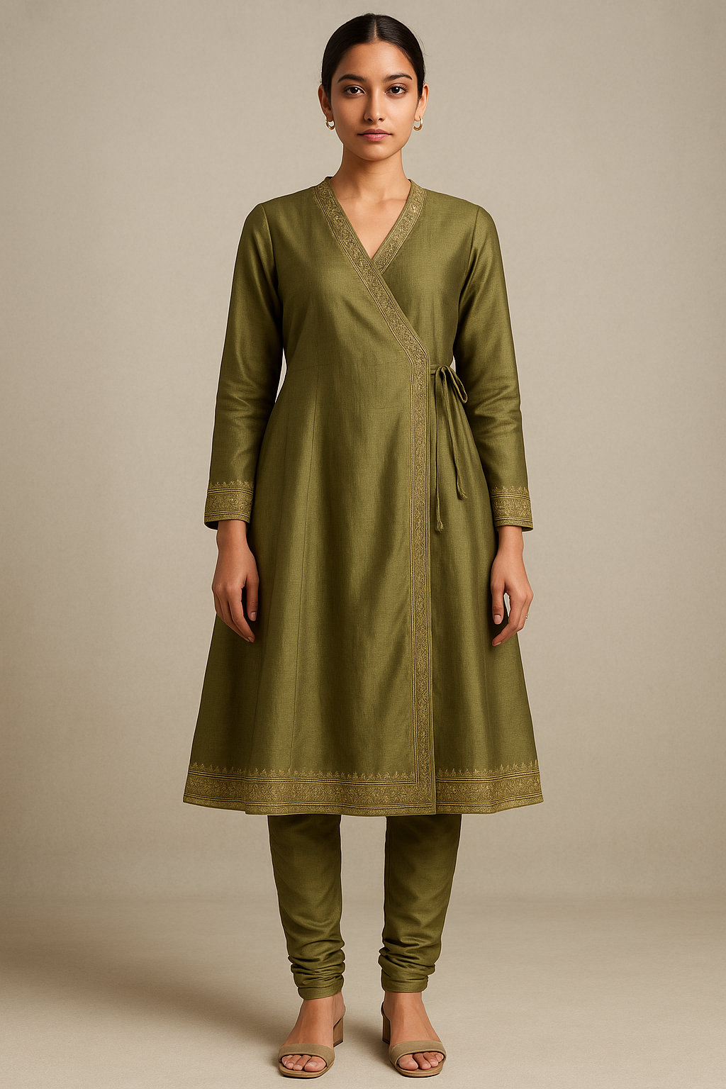AI Generated - Angrakha Style Kameez