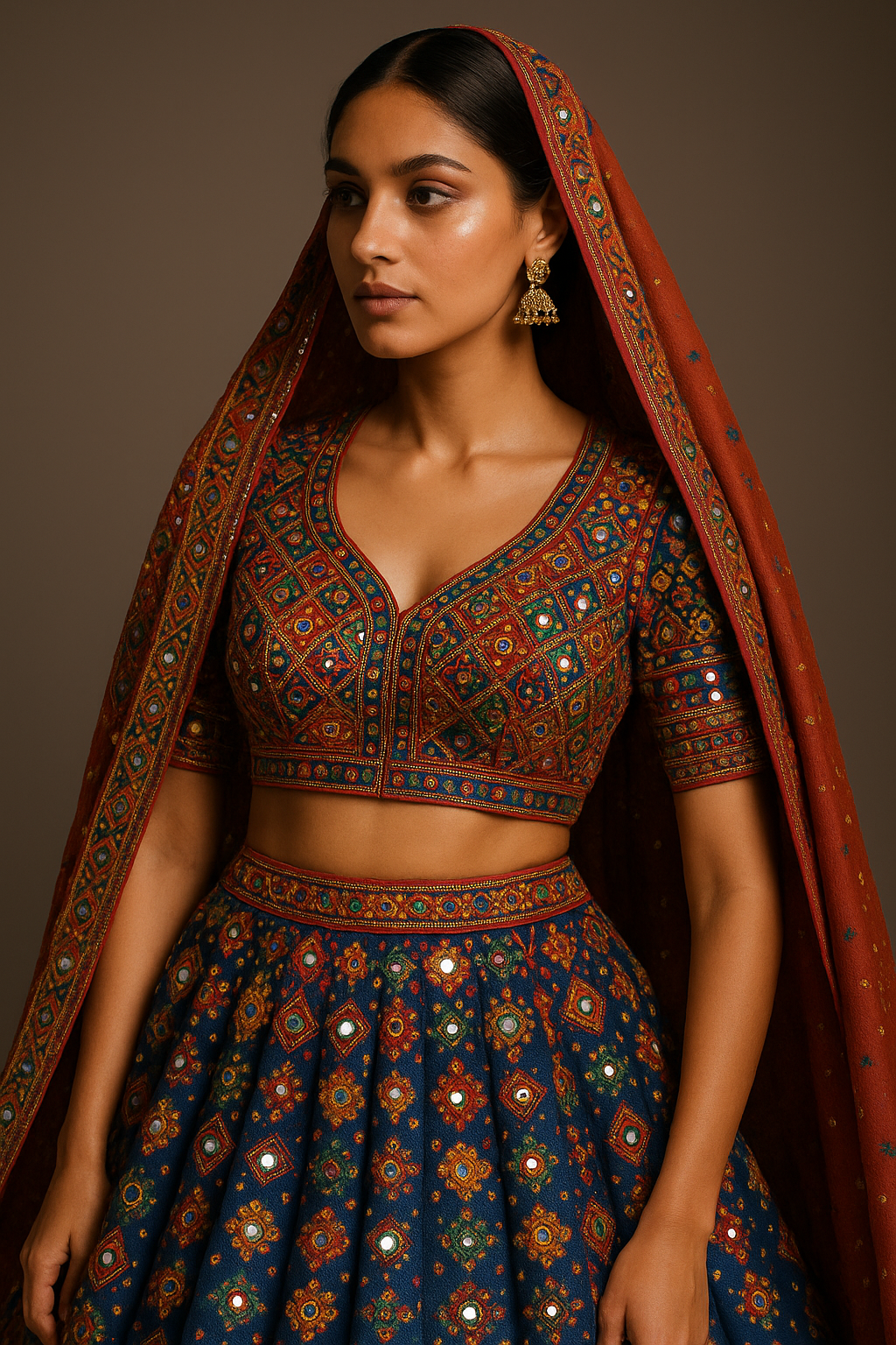 AI Generated - Mirror Work (Rajasthani/Gujarati)