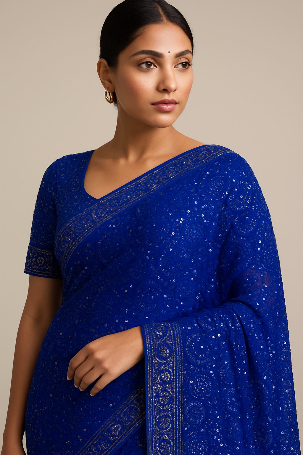 AI Generated - Sequin and Bead Work (Machine)