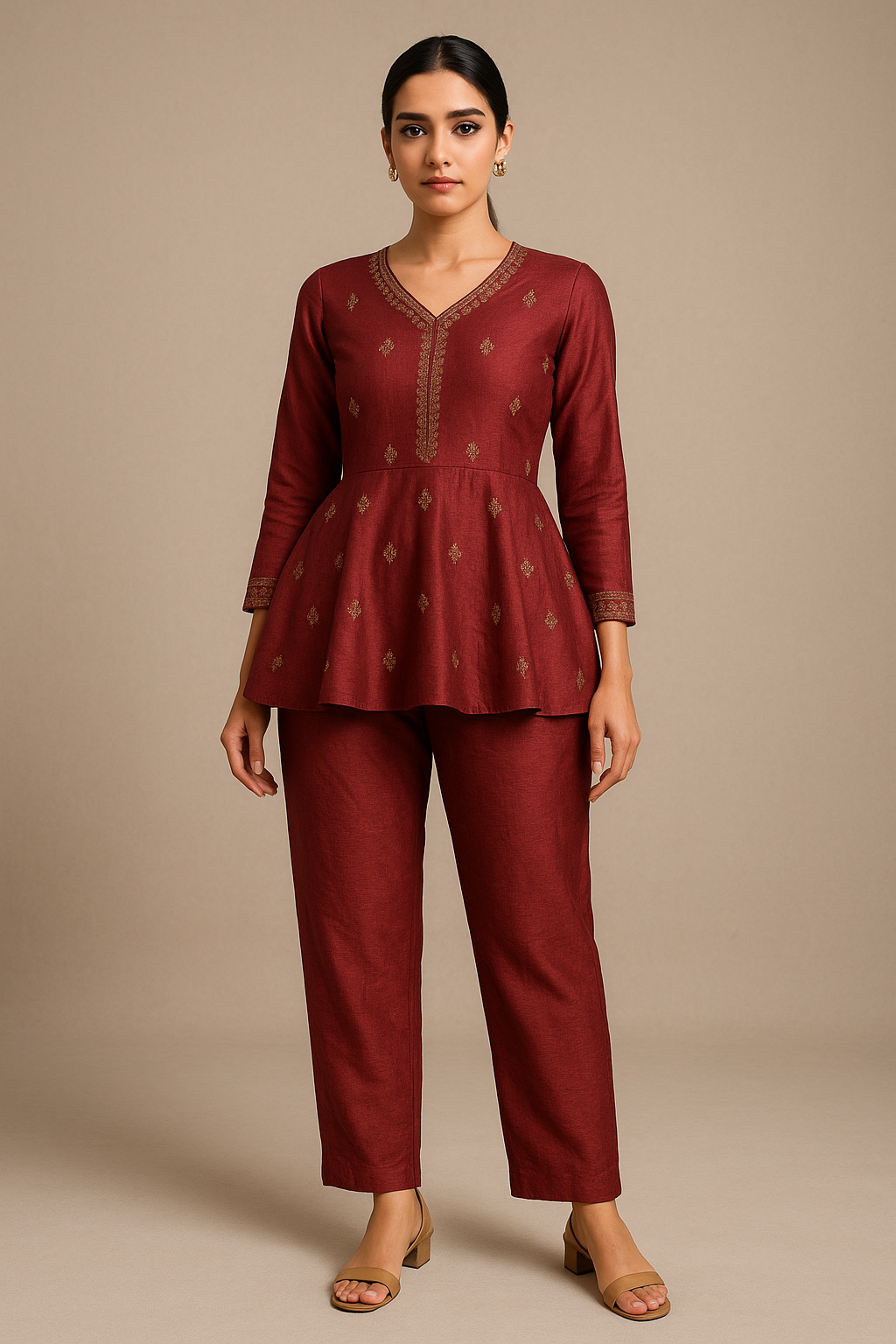 AI Generated - Peplum Style Kurtis