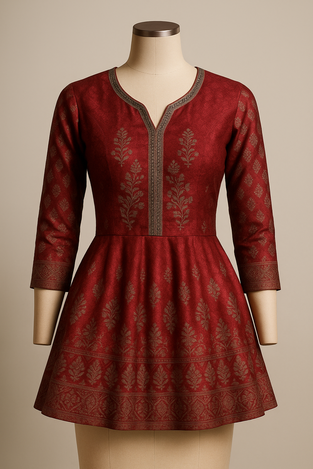 AI Generated - Peplum Style Kurtis