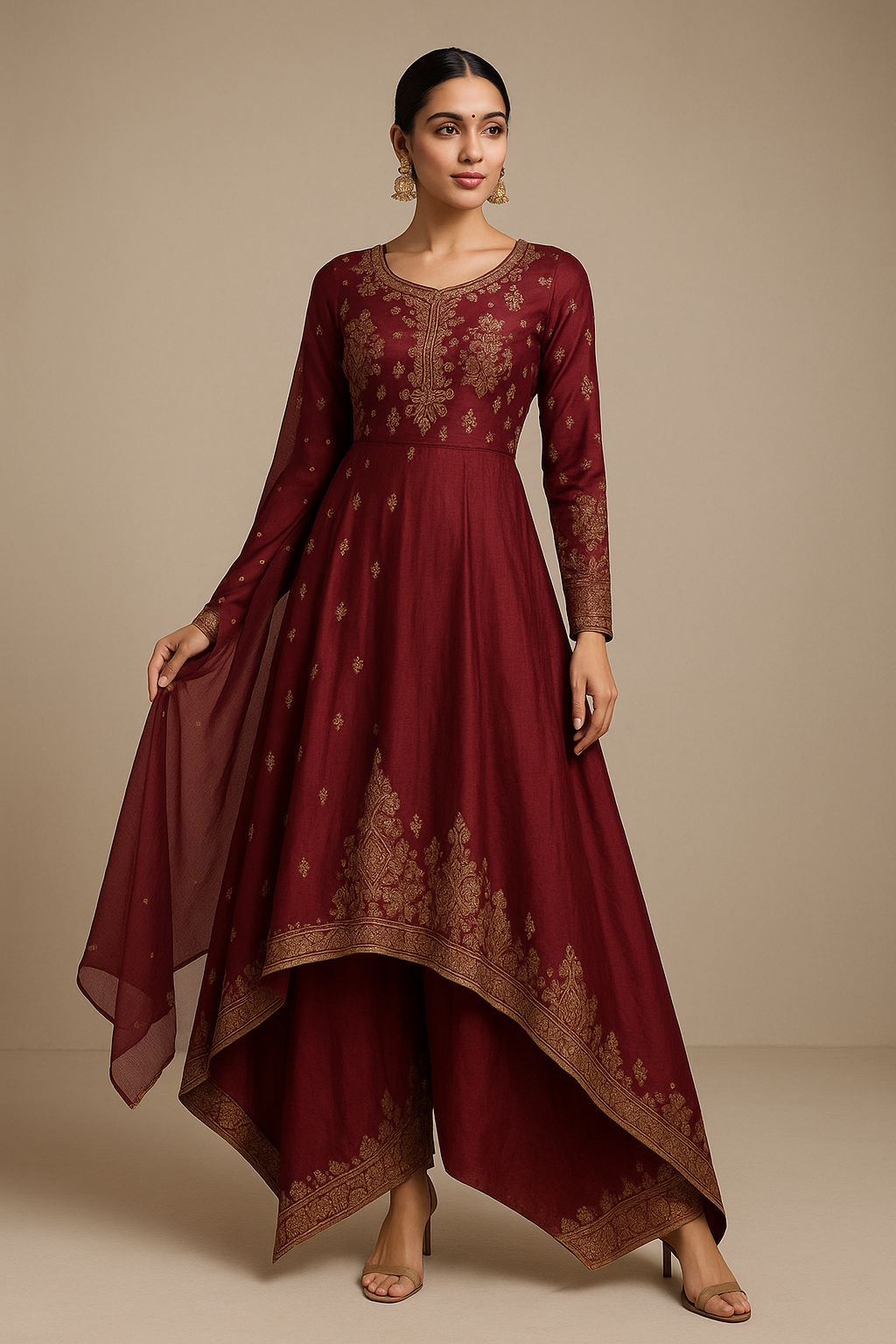 AI Generated - Asymmetrical Hemlines