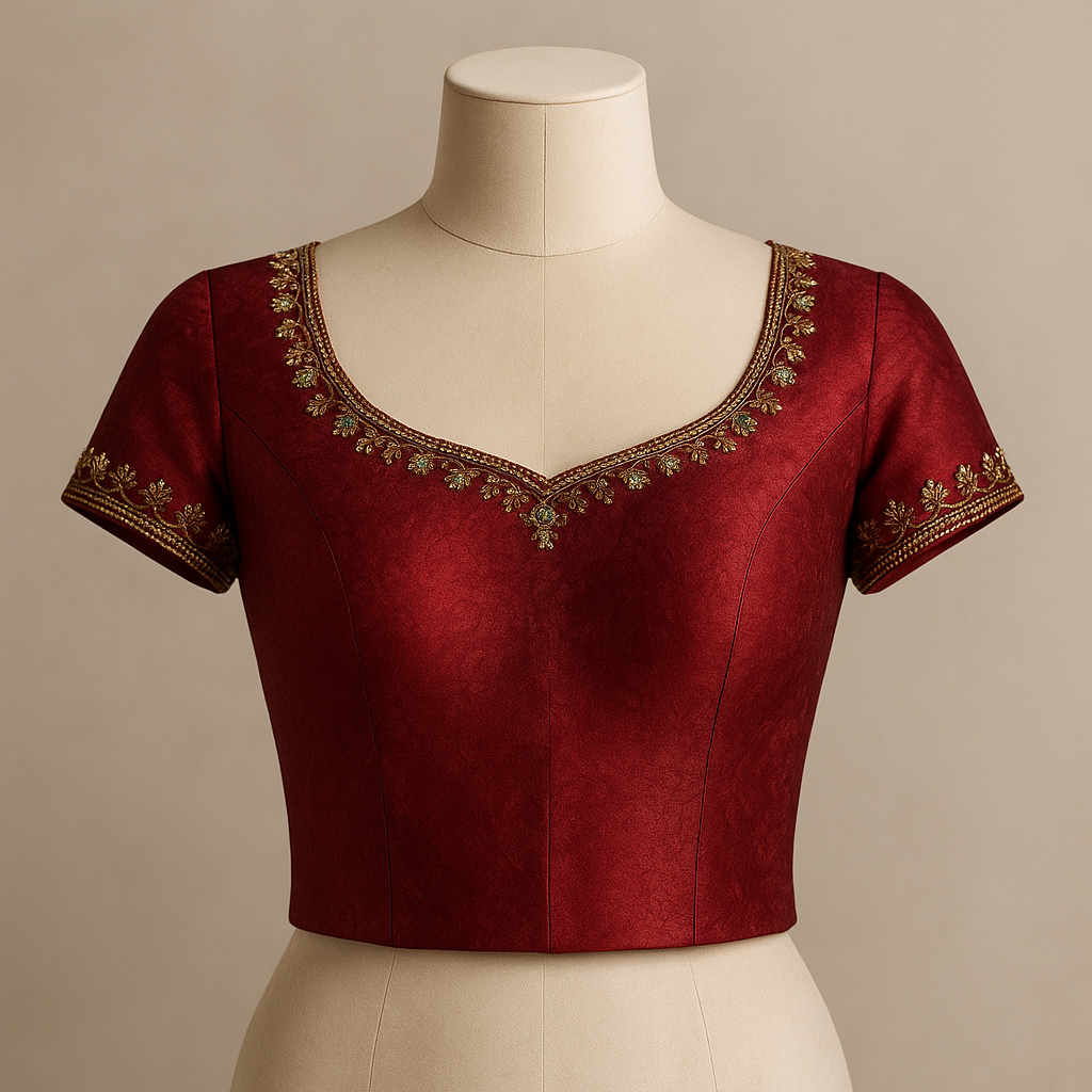 AI Generated - Cap Sleeve/Short Sleeve Blouse