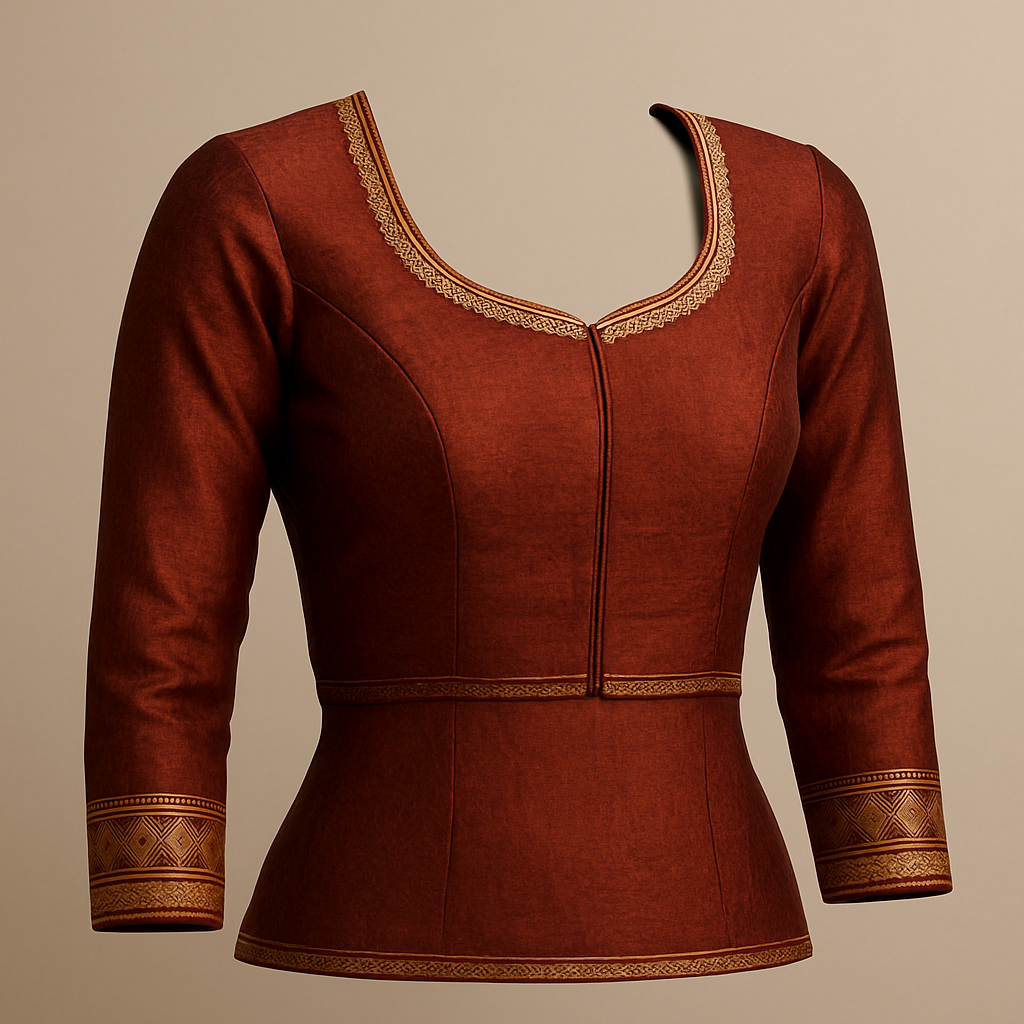 AI Generated - Three-Quarter/Full Sleeve Blouse