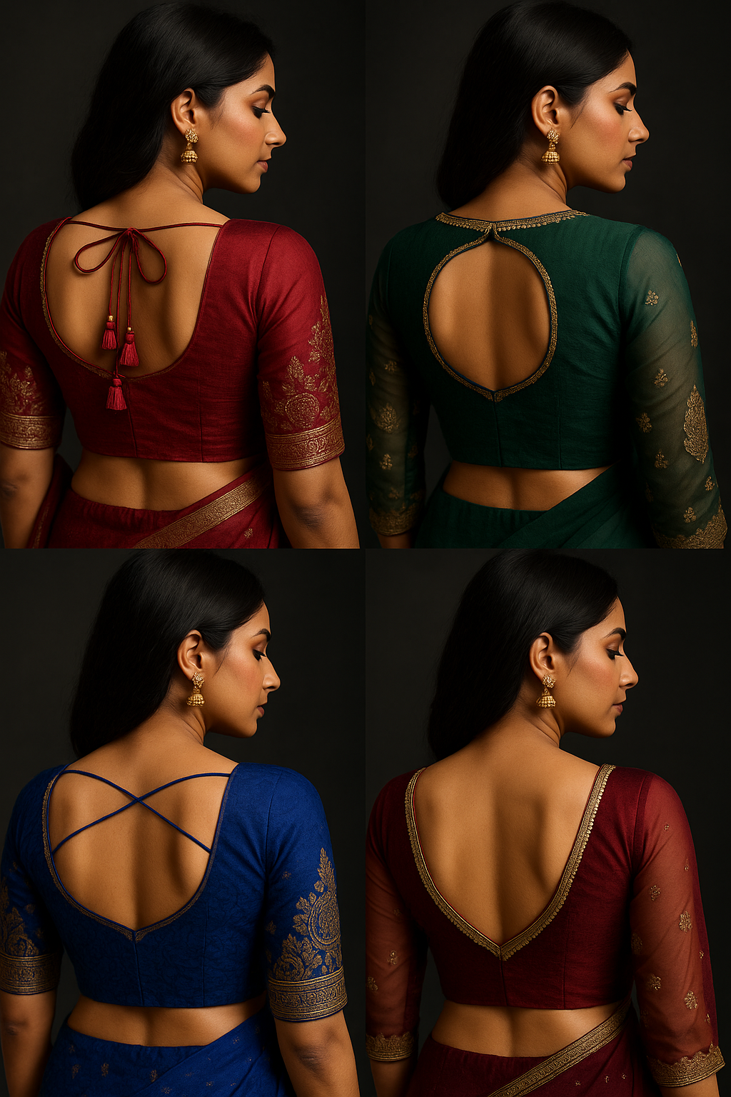 AI Generated - Designer Back Neck Patterns