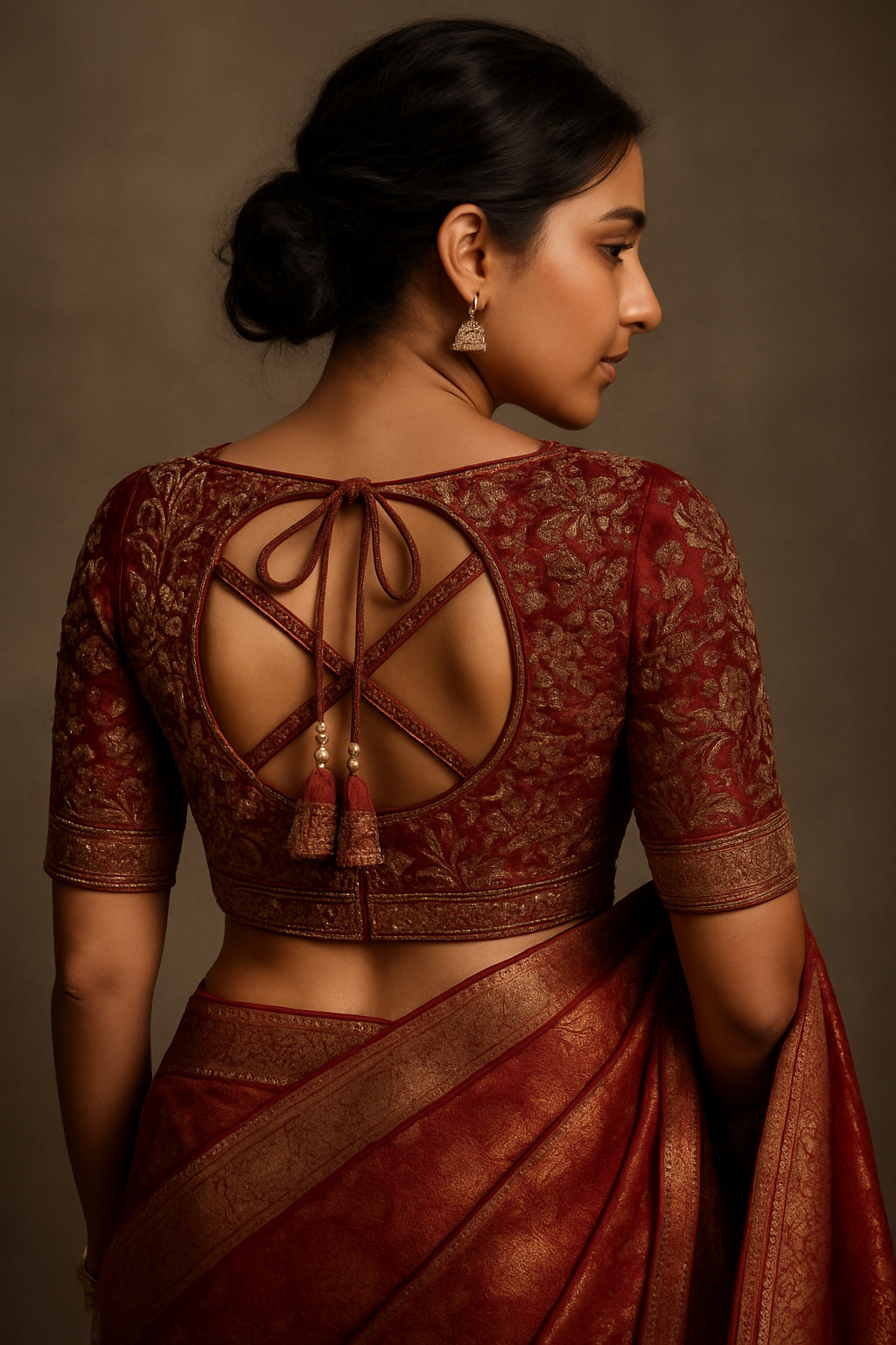 AI Generated - Designer Back Neck Patterns