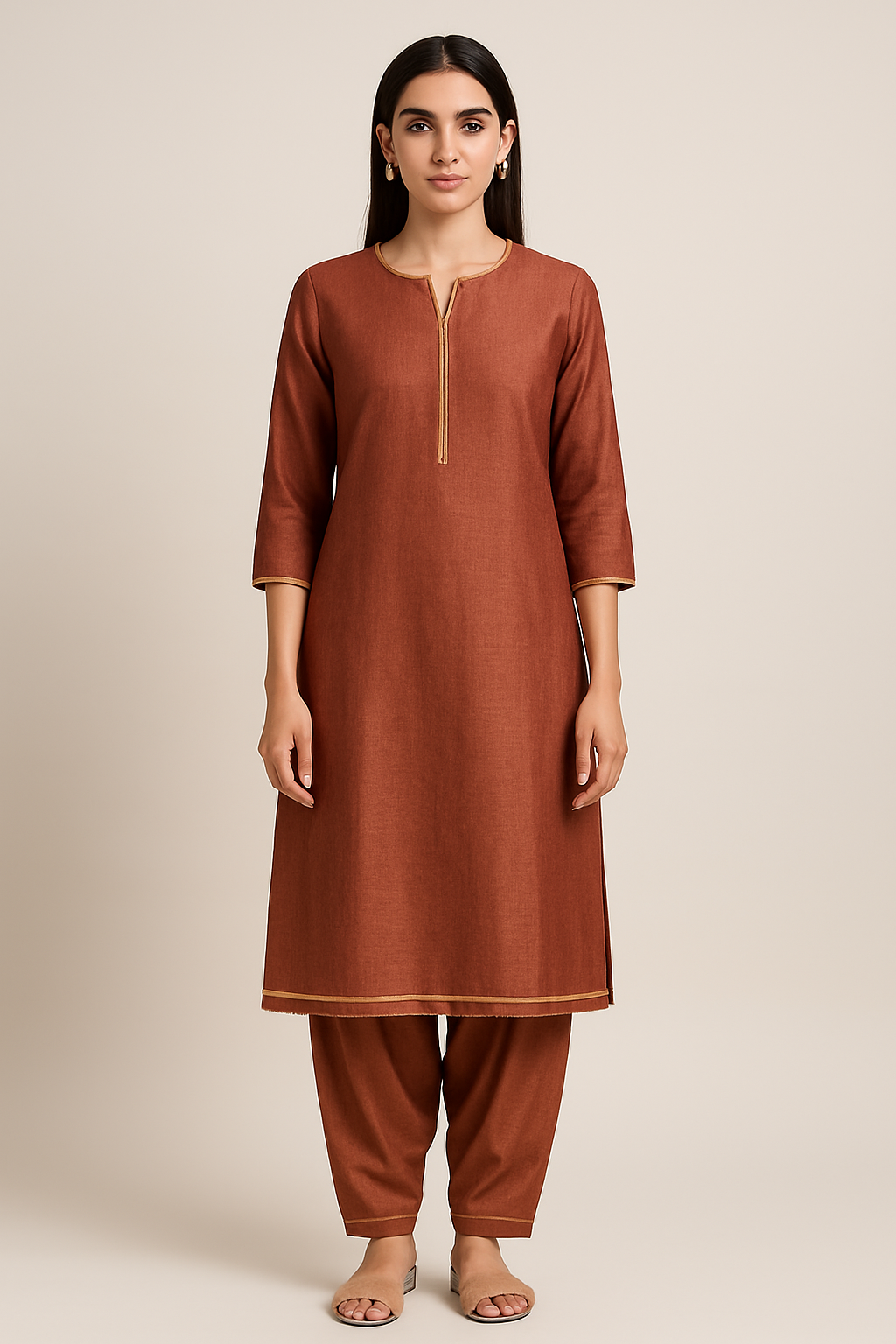 AI Generated - Simple Salwar Kameez (2-piece)