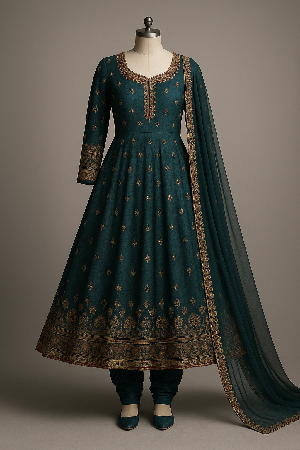 AI Generated - Anarkali Suit (3-piece)