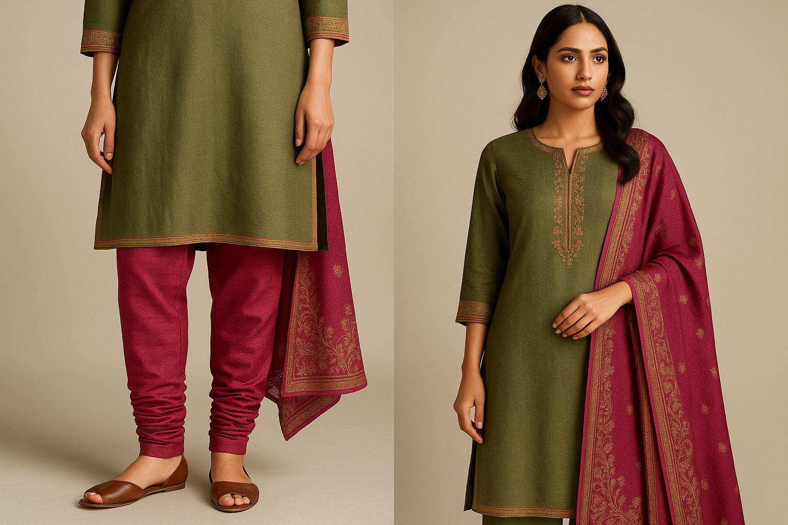 AI Generated - Churidar