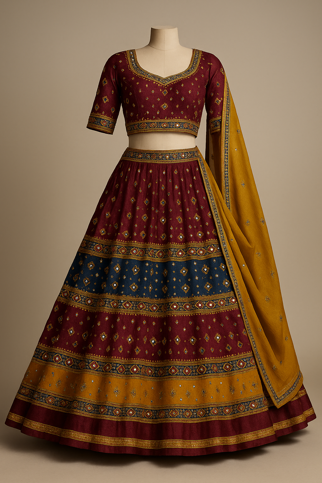 AI Generated - Ghagra-Choli (Rajasthani Style)