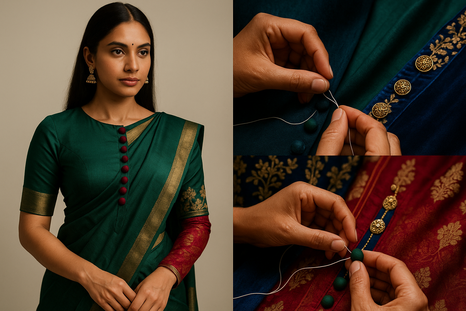 AI Generated - Button Making and Attachment