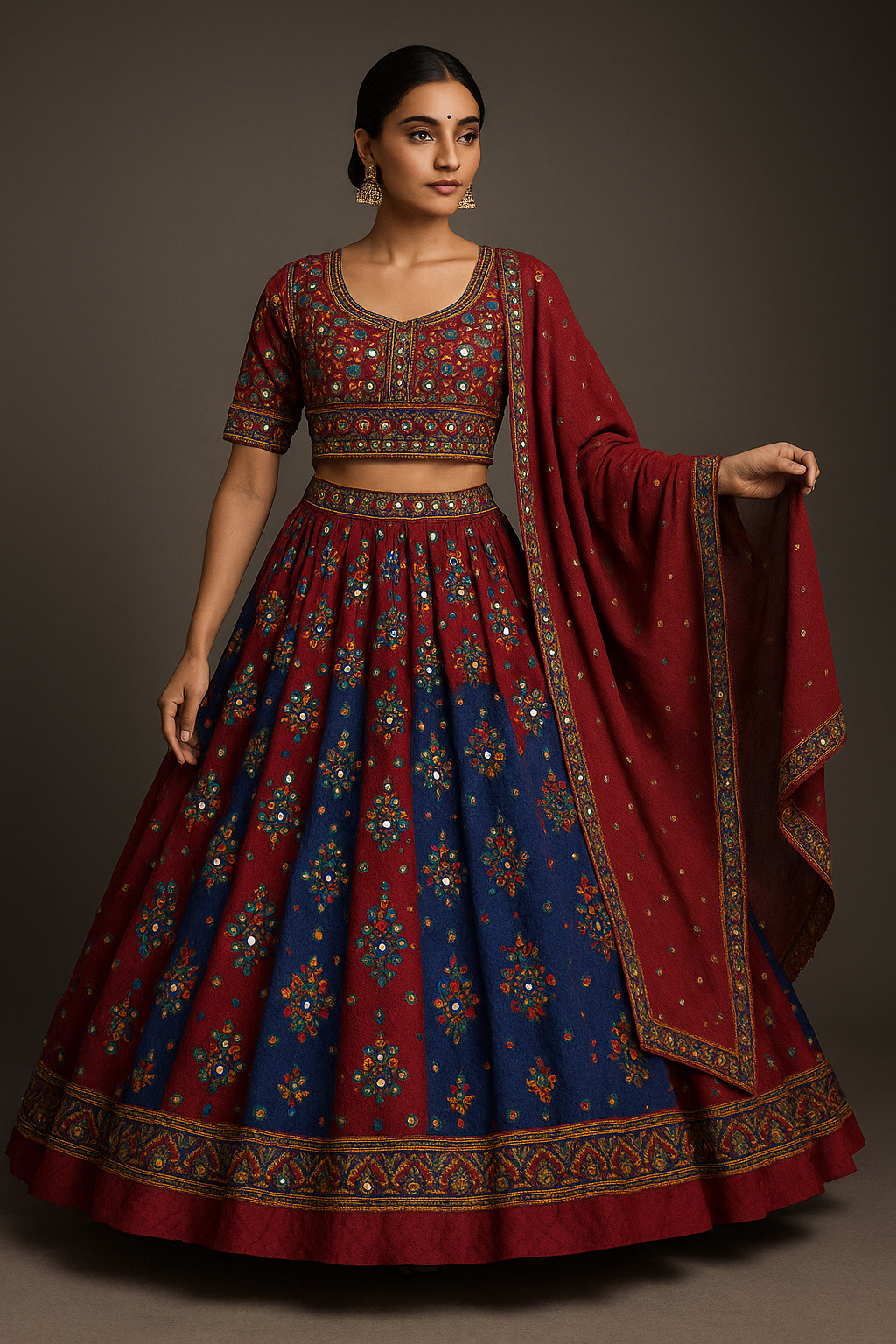 AI Generated - Ghagra-Choli (Rajasthani Style)