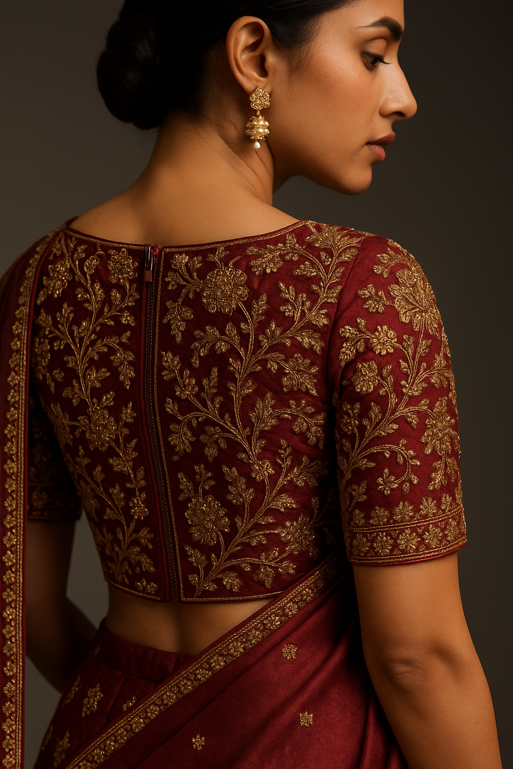 AI Generated - Side/Back Zip Insertion