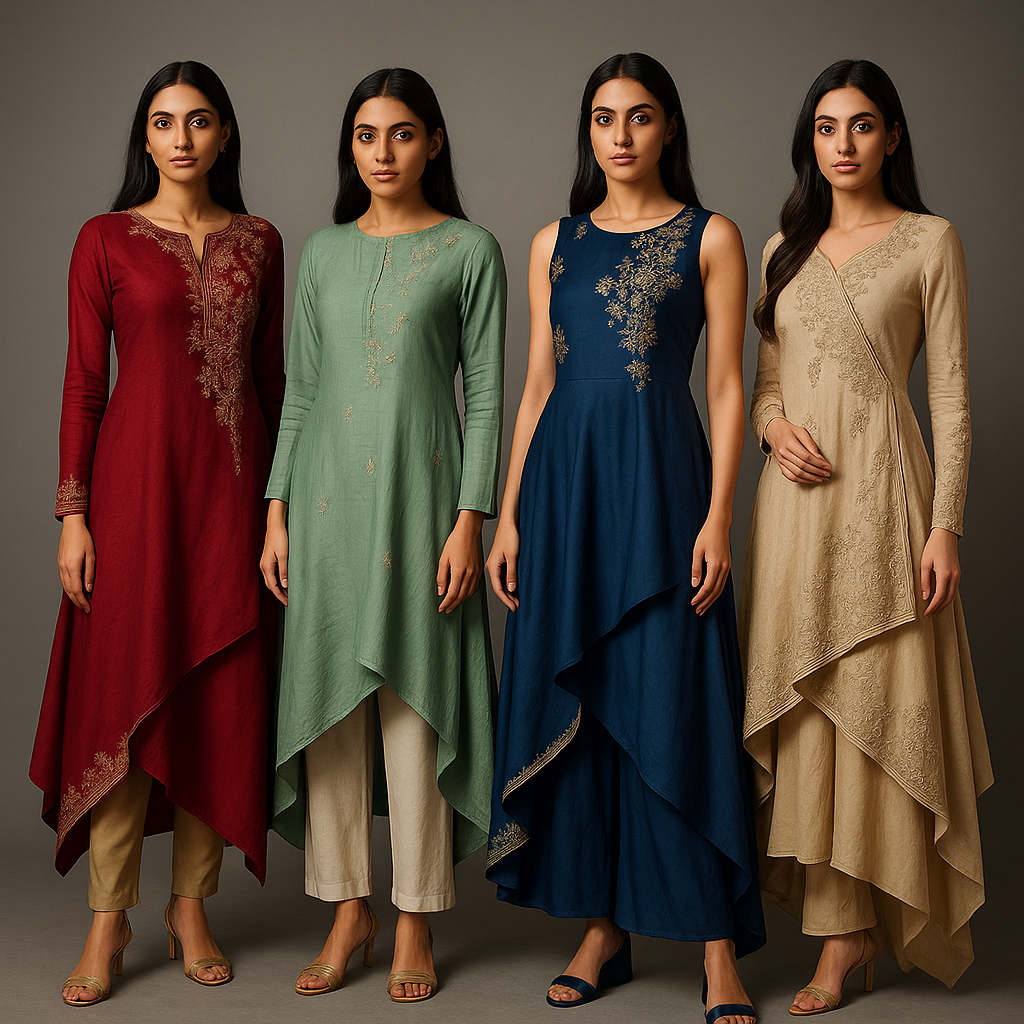 AI Generated - Asymmetrical Hemlines