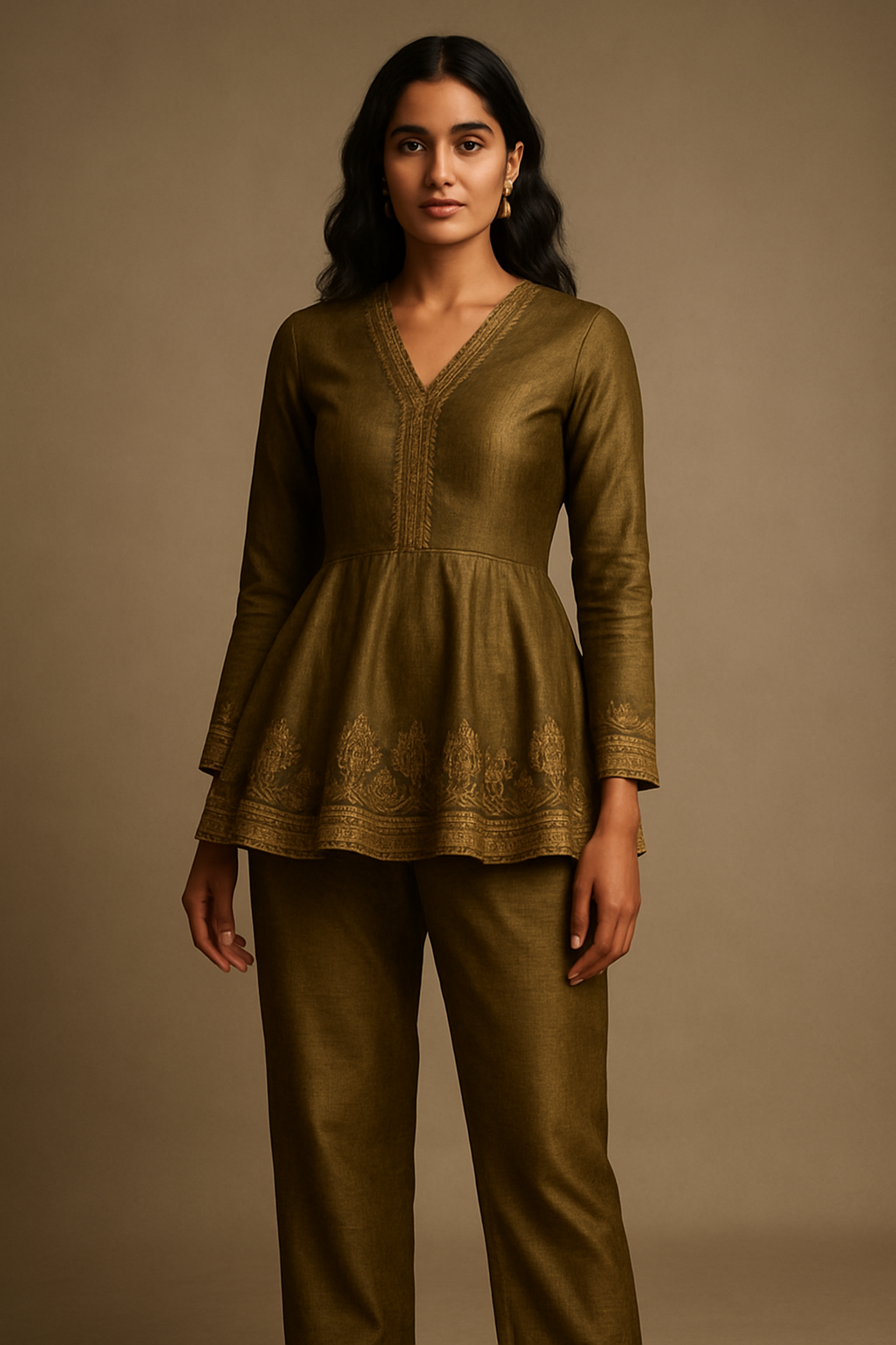 AI Generated - Peplum Style Kurtis