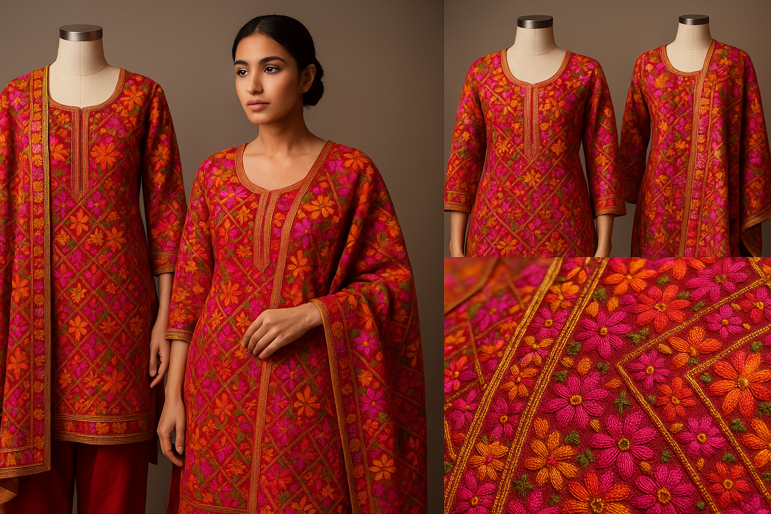 AI Generated - Phulkari (Punjabi Embroidery)