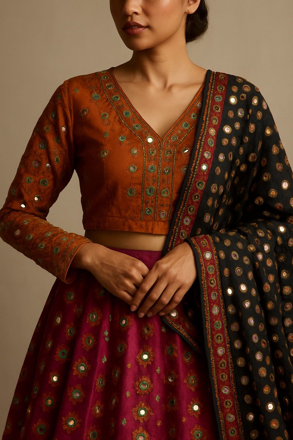 AI Generated - Mirror Work (Rajasthani/Gujarati)