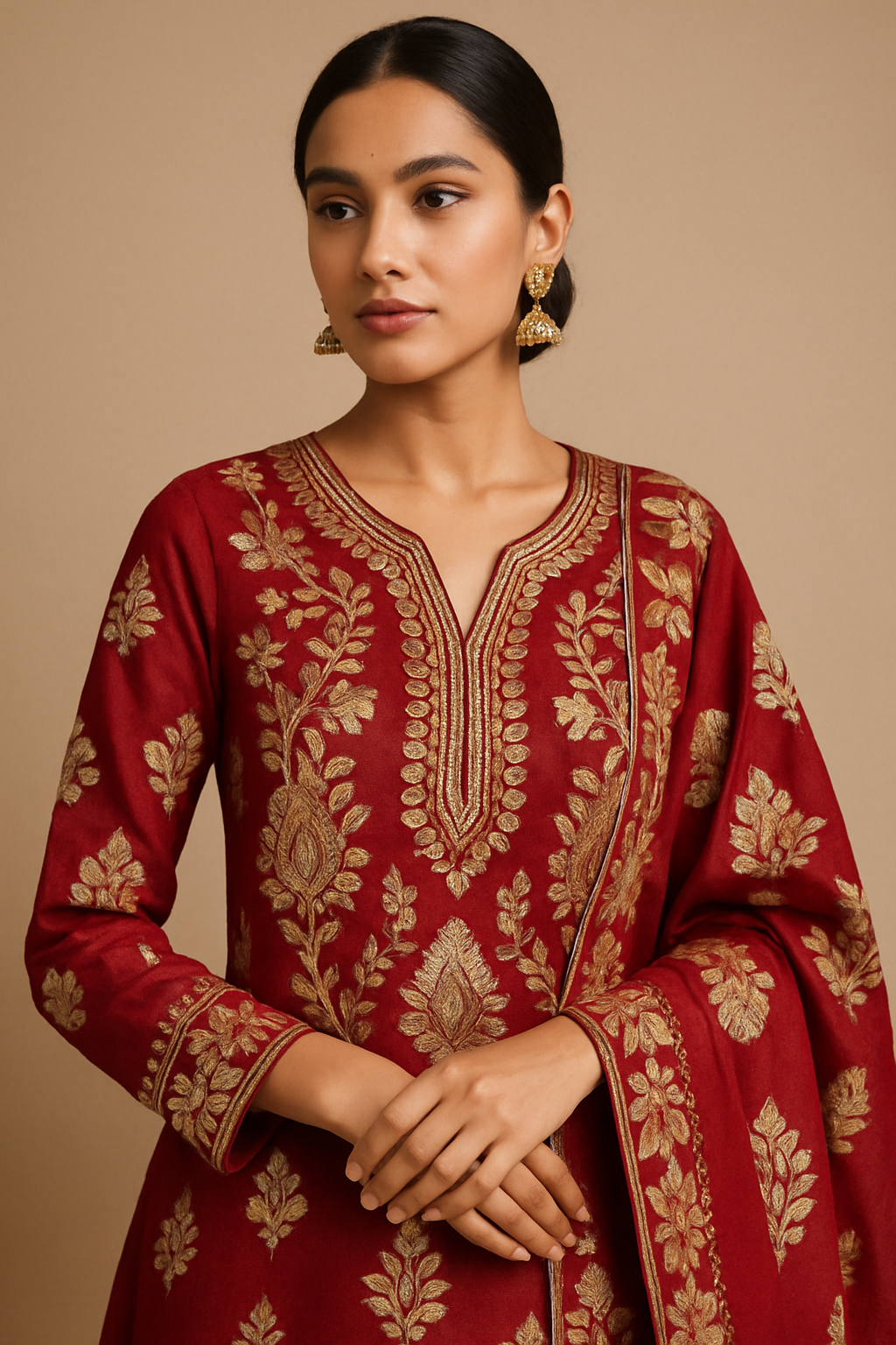 AI Generated - Gota Patti Work (Ribbon Embroidery)