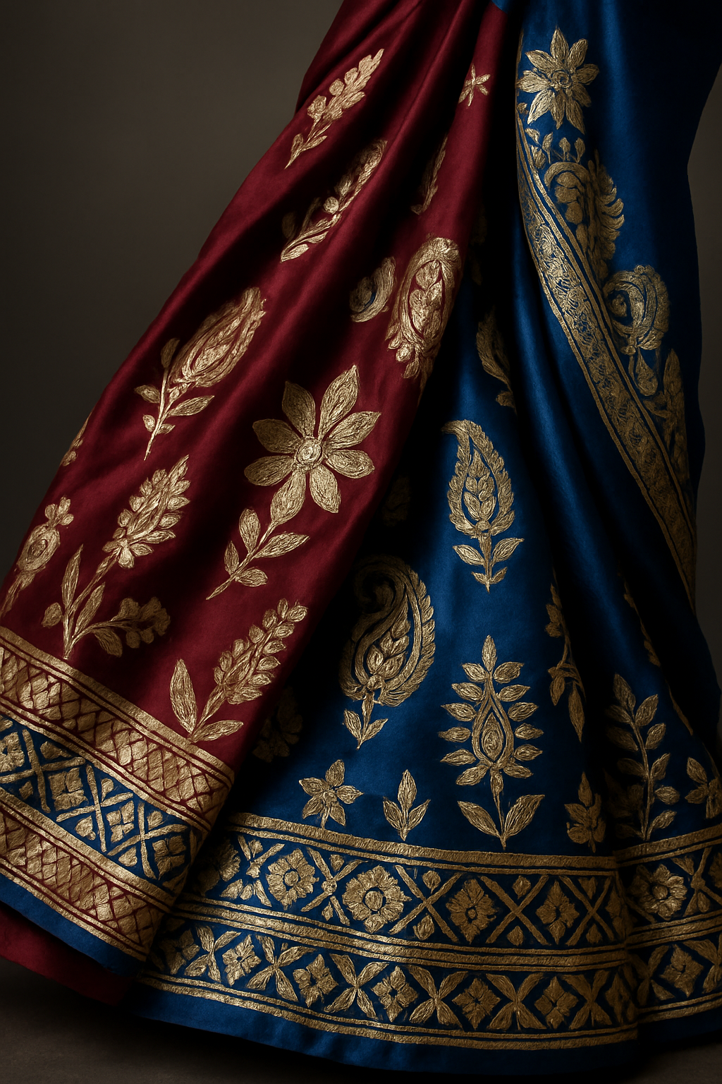 AI Generated - Gota Patti Work (Ribbon Embroidery)