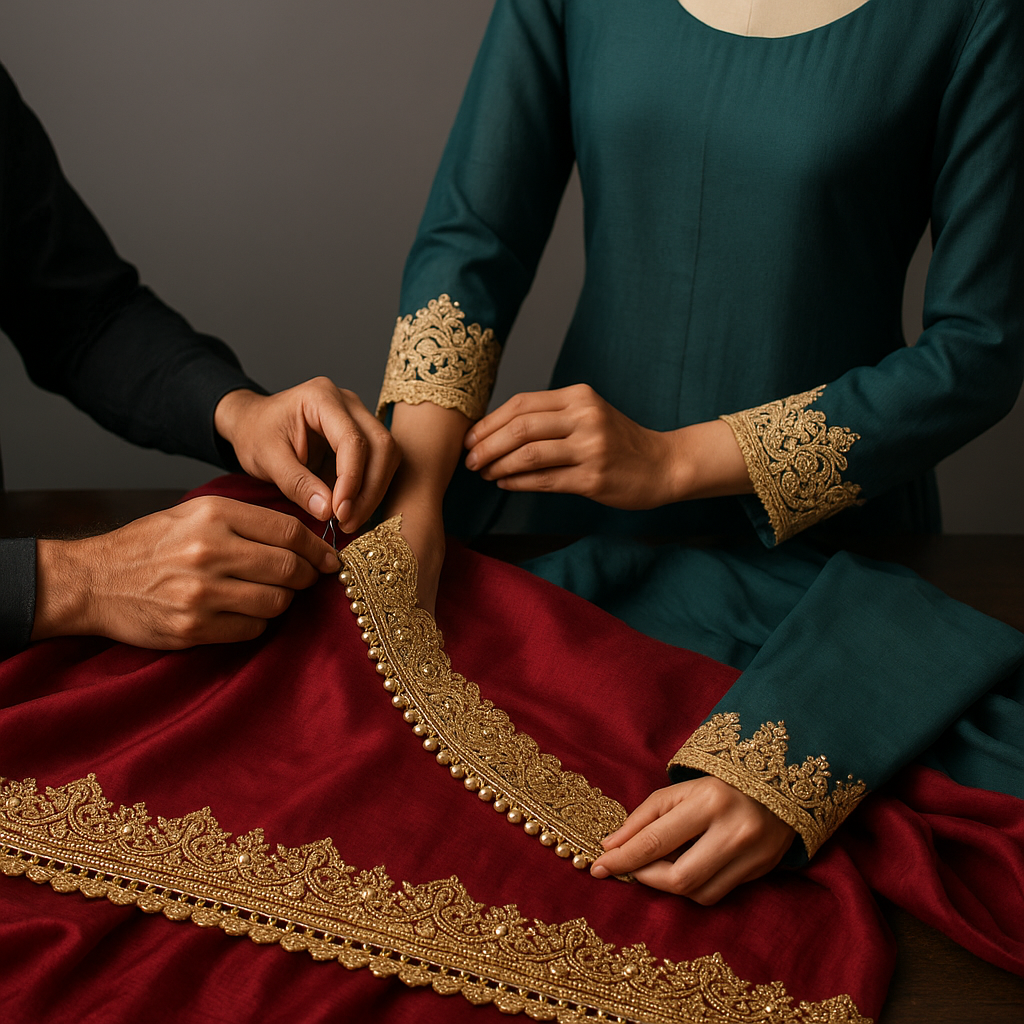 AI Generated - Attaching Lace/Borders