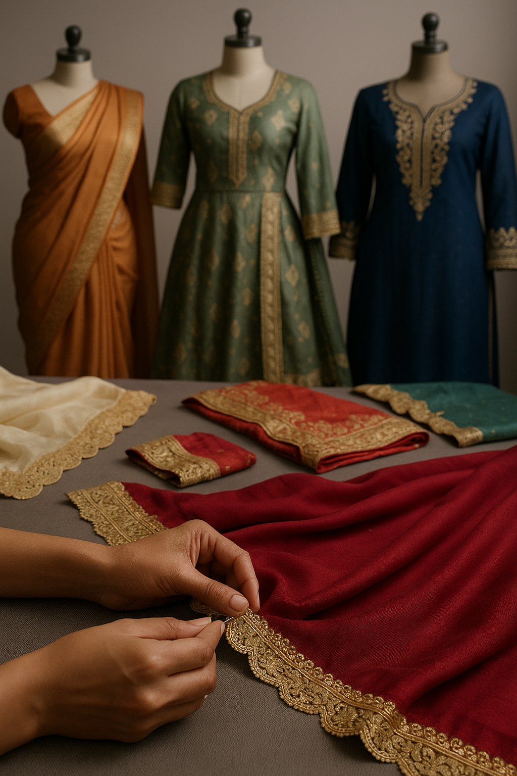 AI Generated - Attaching Lace/Borders