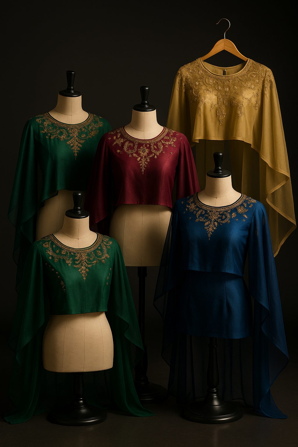 AI Generated - Cape Style Blouses