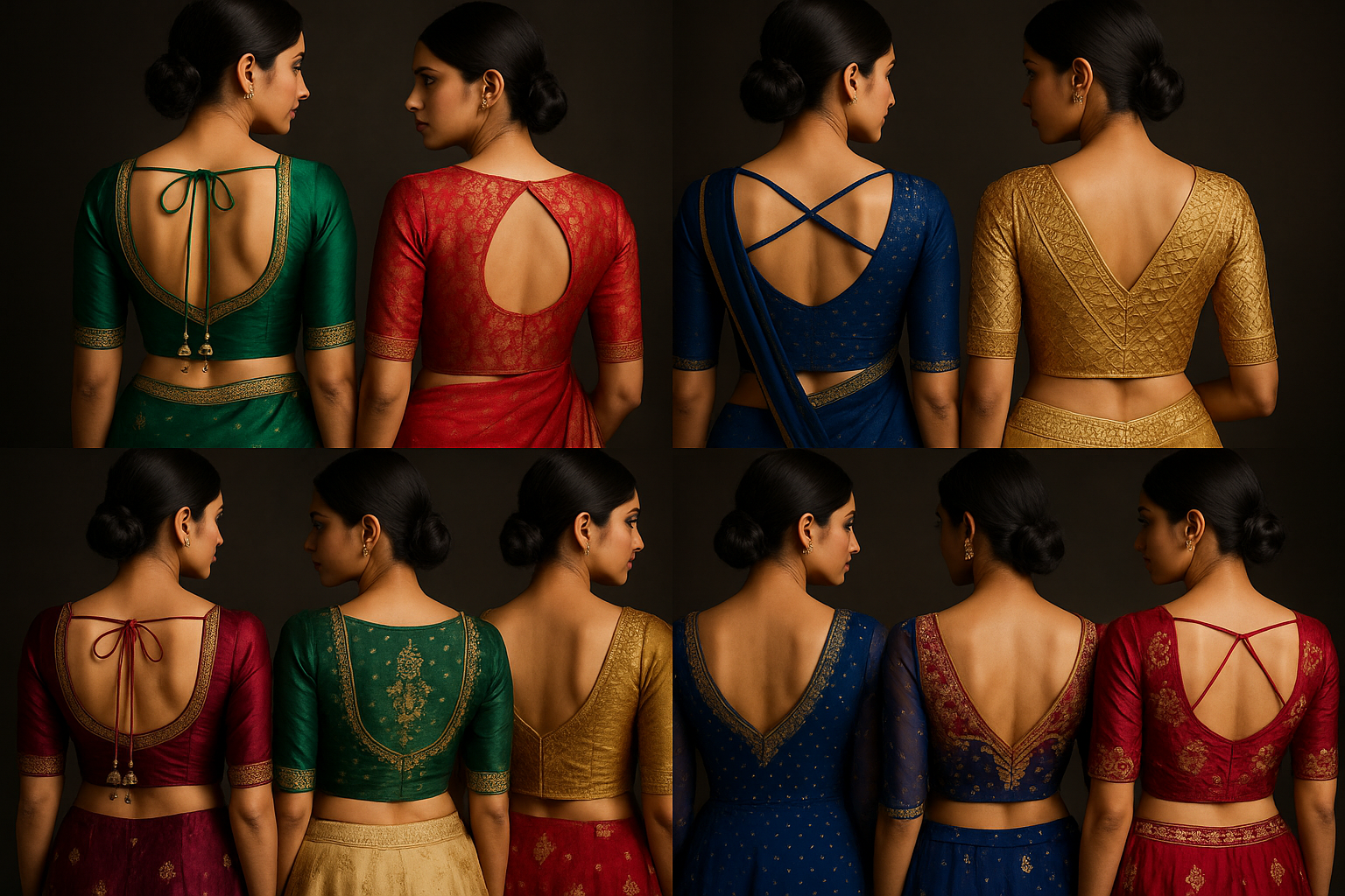 AI Generated - Designer Back Neck Patterns