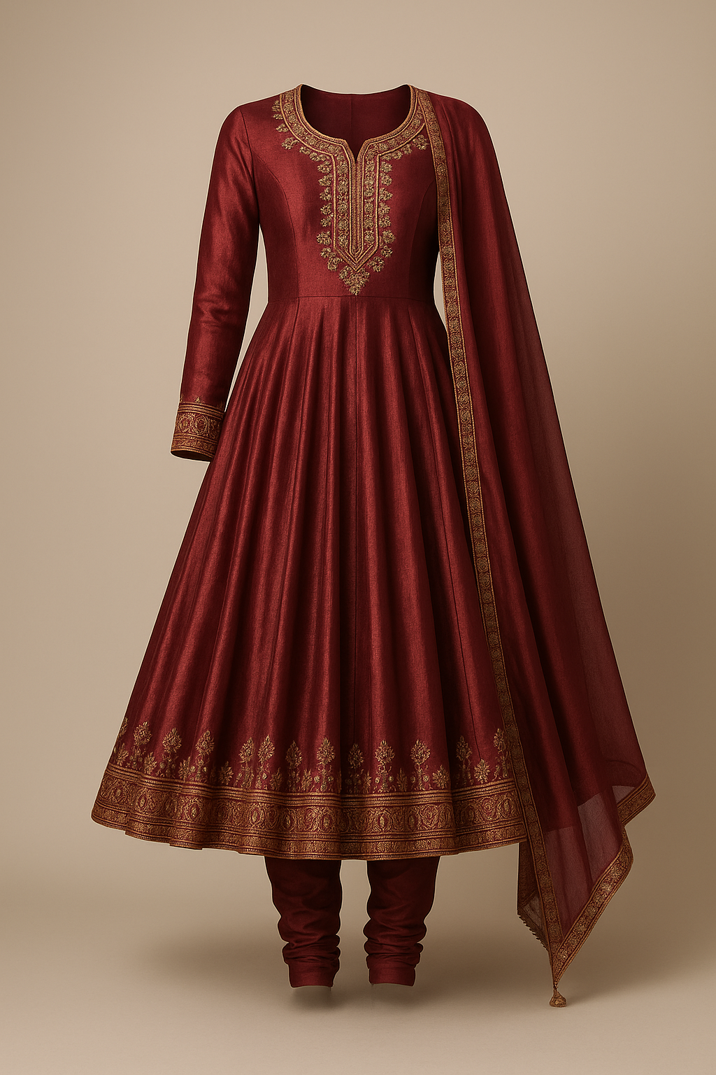 AI Generated - Anarkali Suit (3-piece)