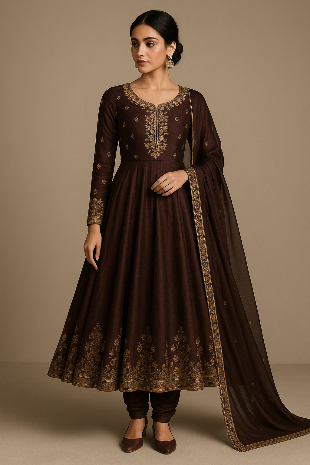 AI Generated - Anarkali Suit (3-piece)