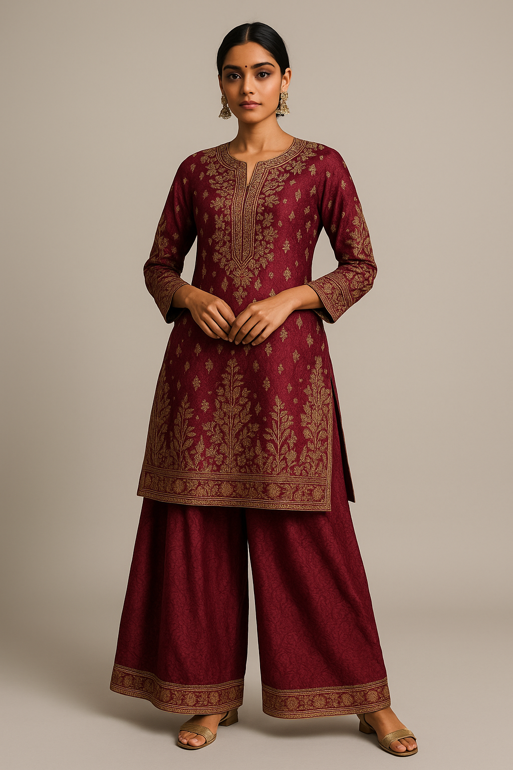 AI Generated - Palazzo Suit