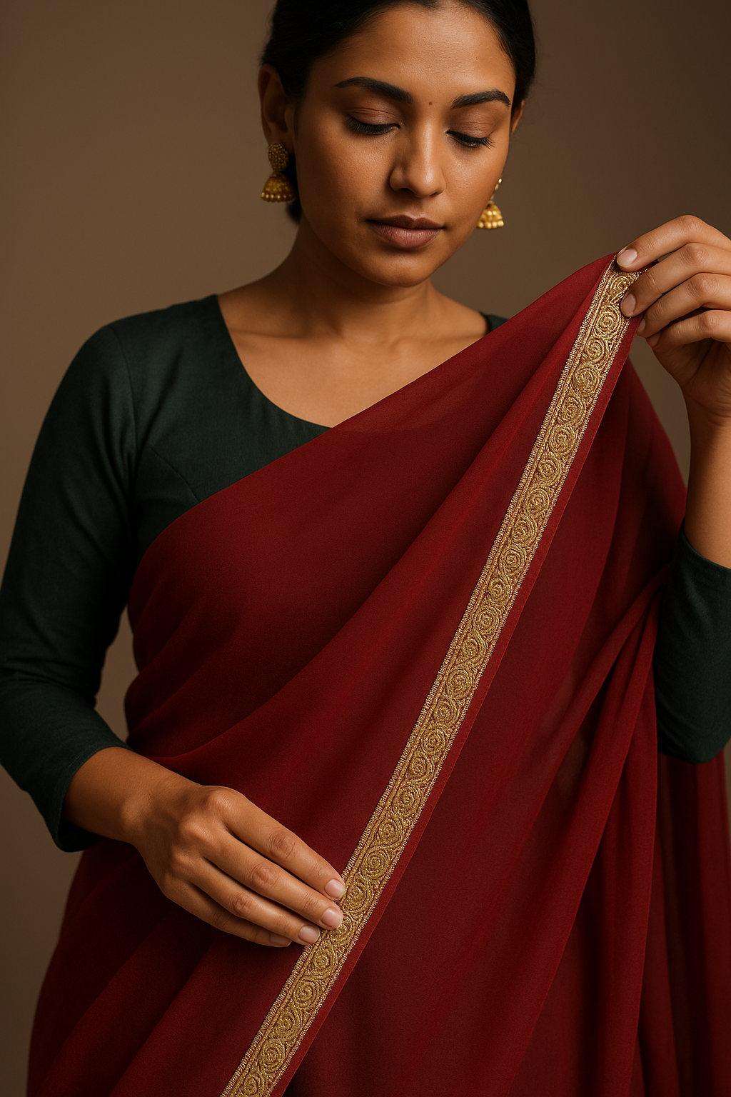 AI Generated - Dupatta Edging/Fall