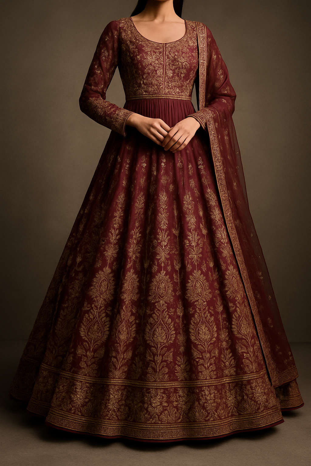 AI Generated - Anarkali Gown