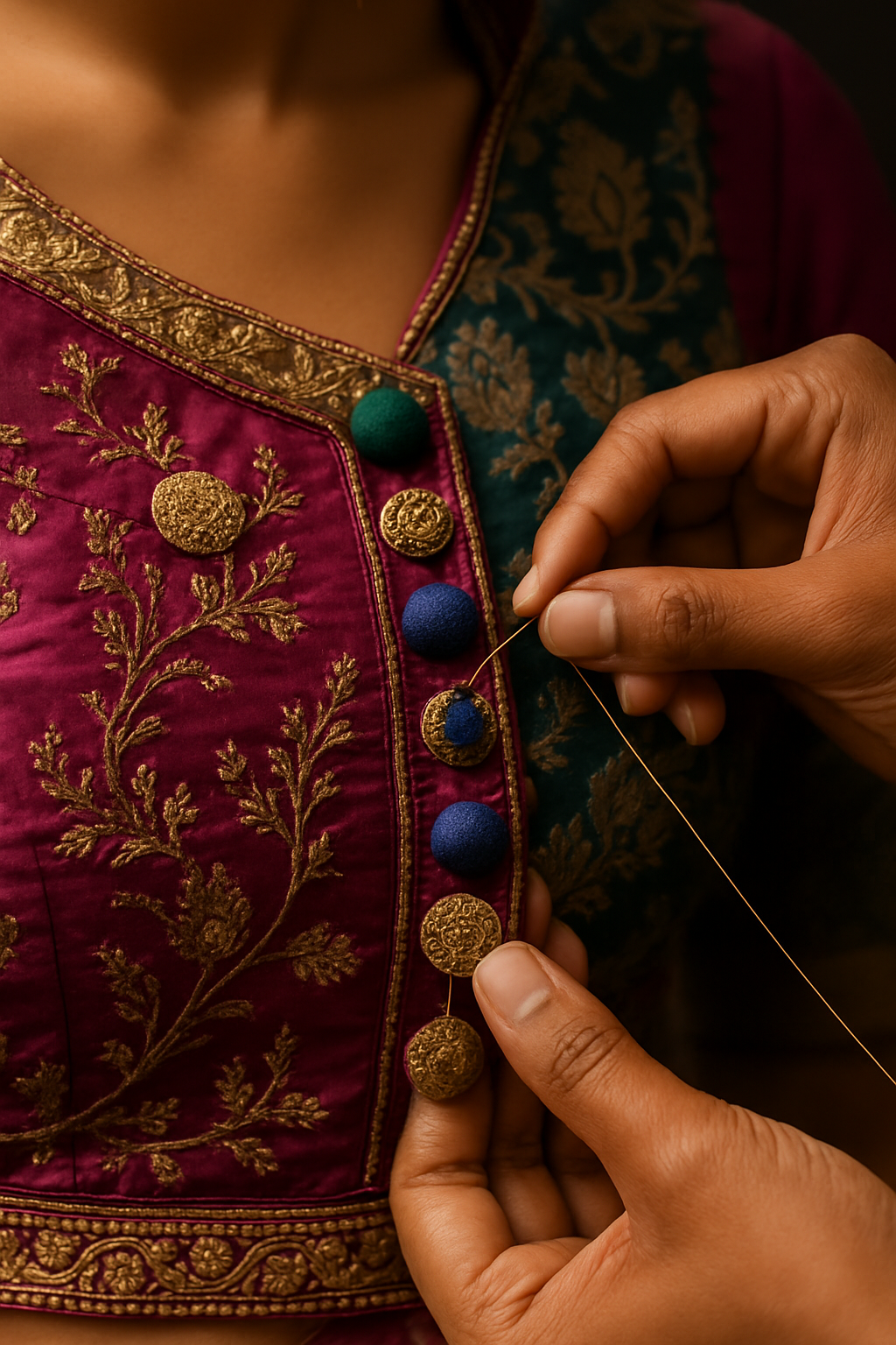 AI Generated - Button Making and Attachment