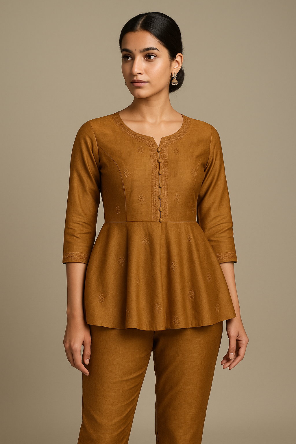 AI Generated - Peplum Style Kurtis