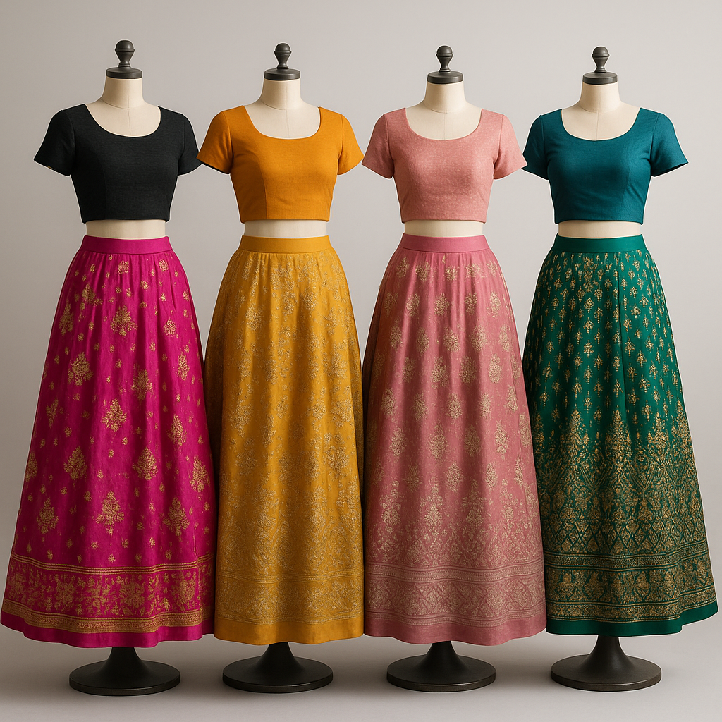 AI Generated - Crop Tops with Traditional Bottoms