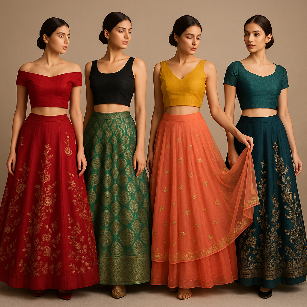 AI Generated - Crop Tops with Traditional Bottoms