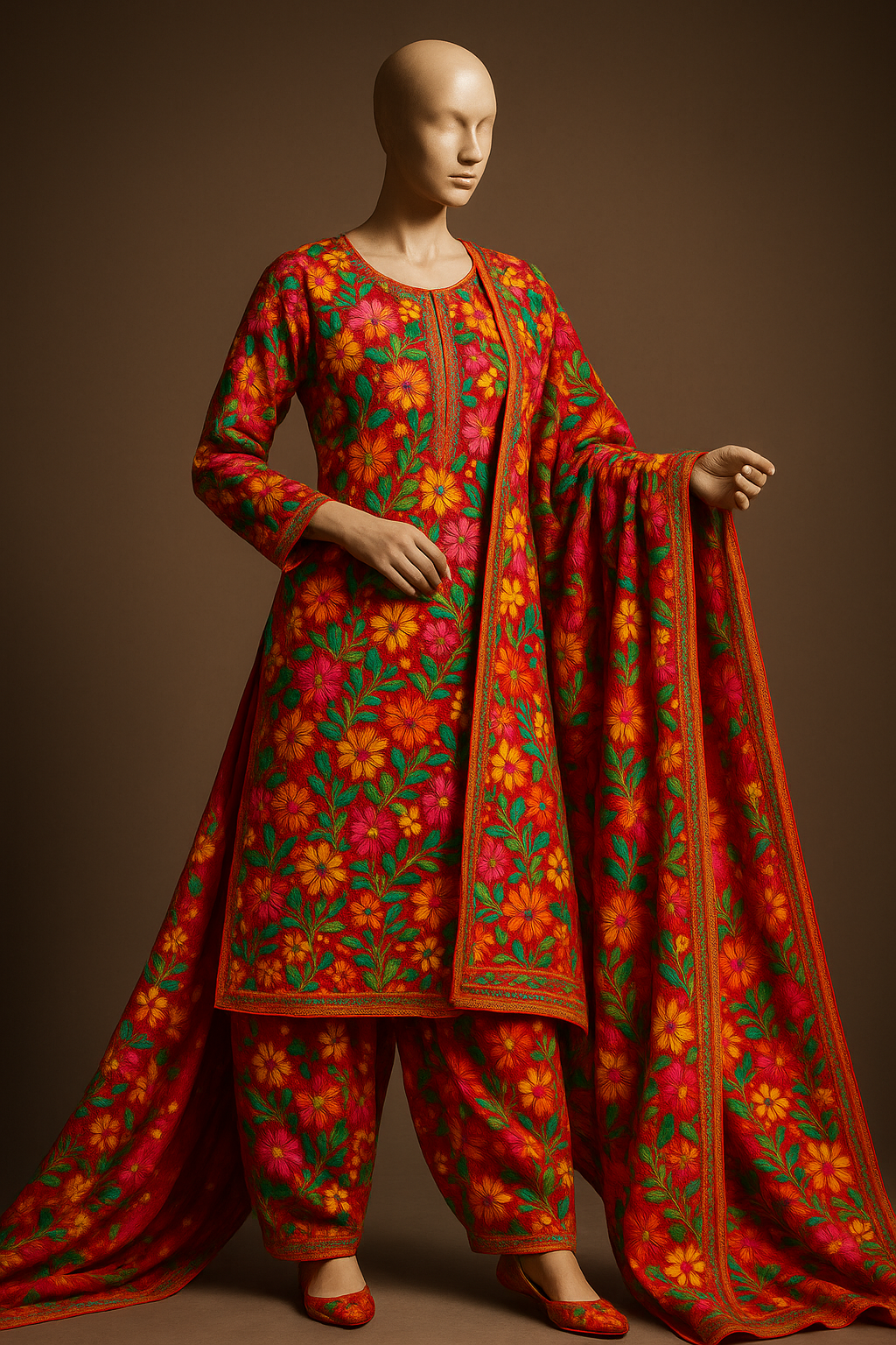 AI Generated - Phulkari (Punjabi Embroidery)