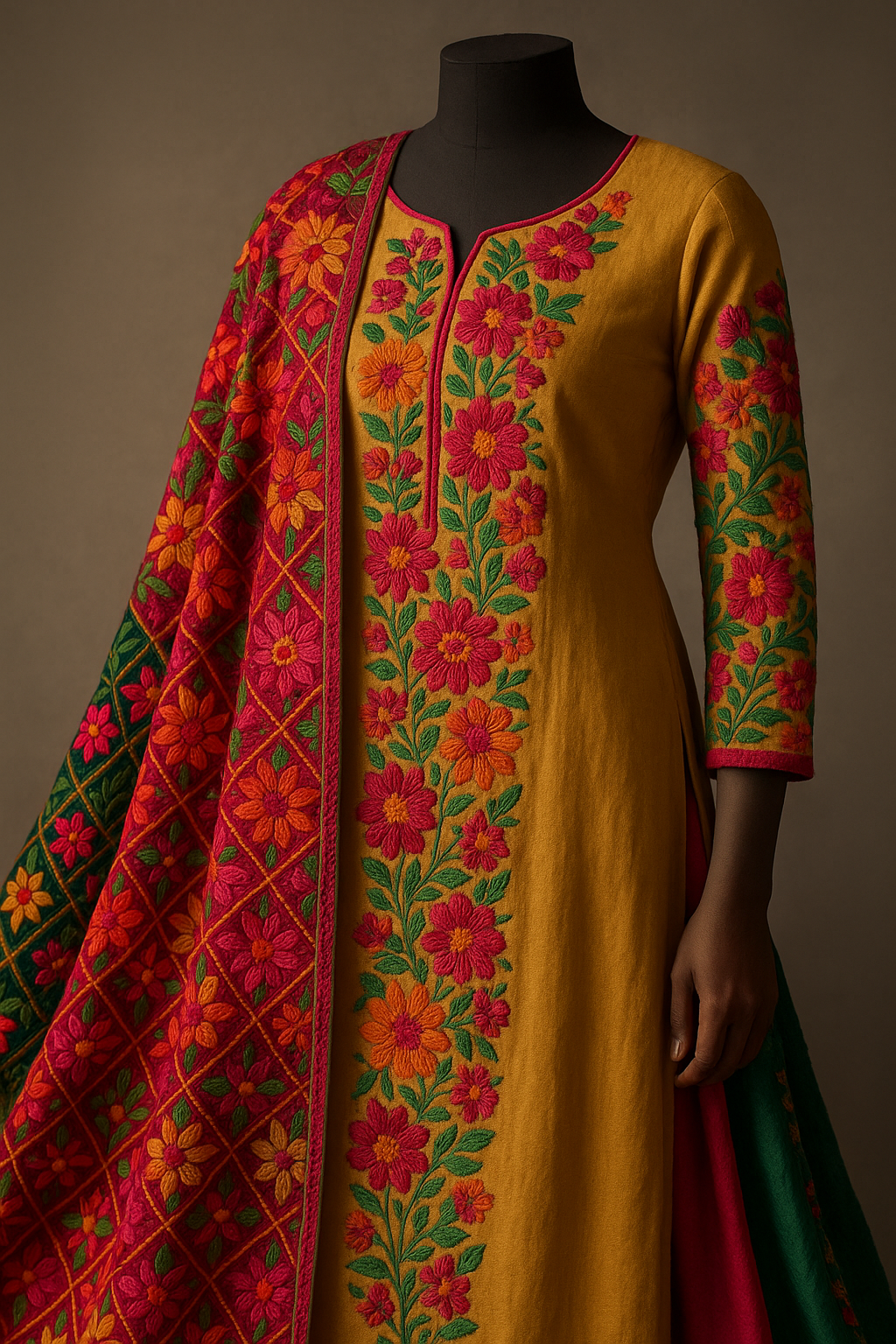 AI Generated - Phulkari (Punjabi Embroidery)
