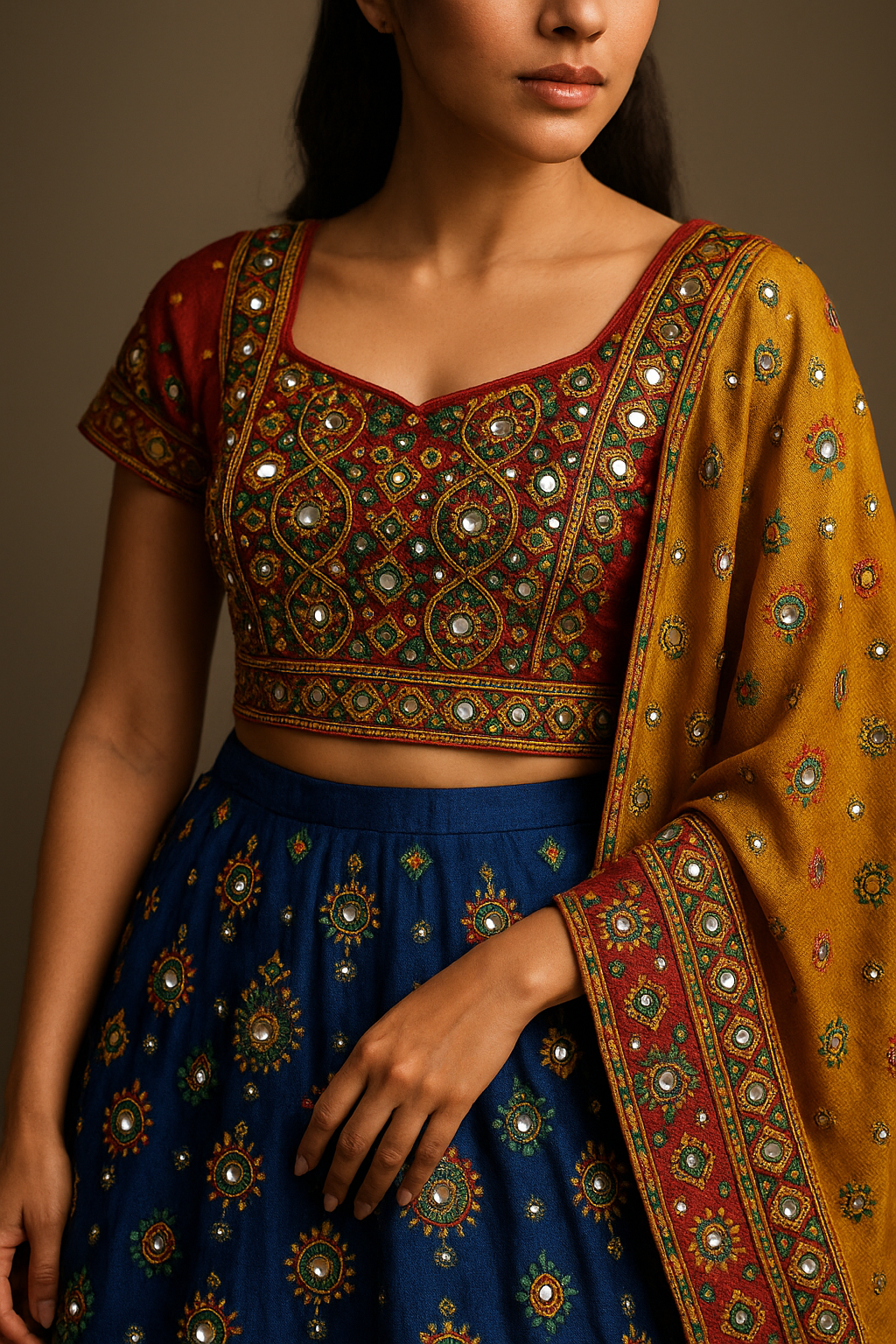 AI Generated - Mirror Work (Rajasthani/Gujarati)