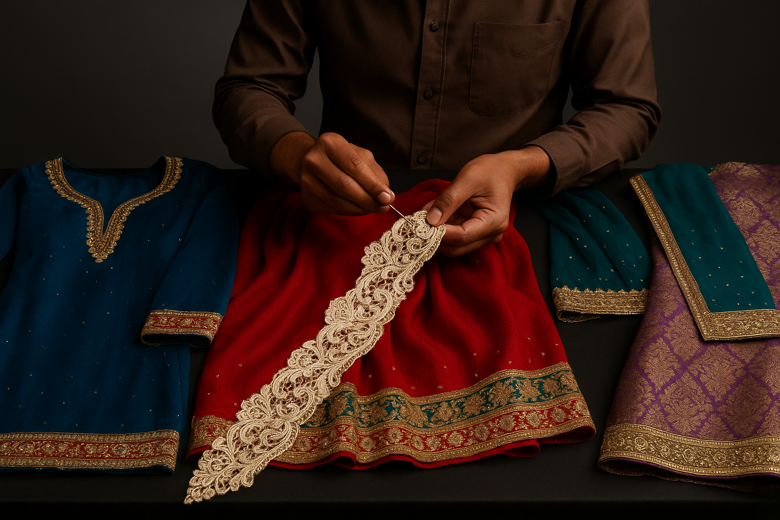 AI Generated - Attaching Lace/Borders